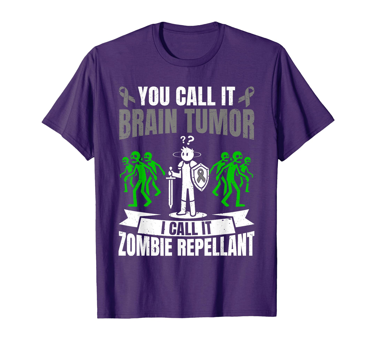 Brain Tumor Warrior Funny Brain Cancer T-Shirt