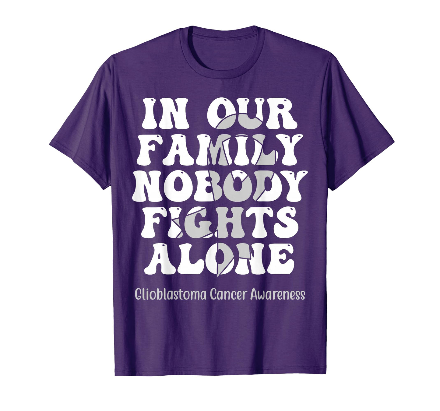 Support Squad Glioblastoma Awareness Brain Tumor Cancer T-Shirt