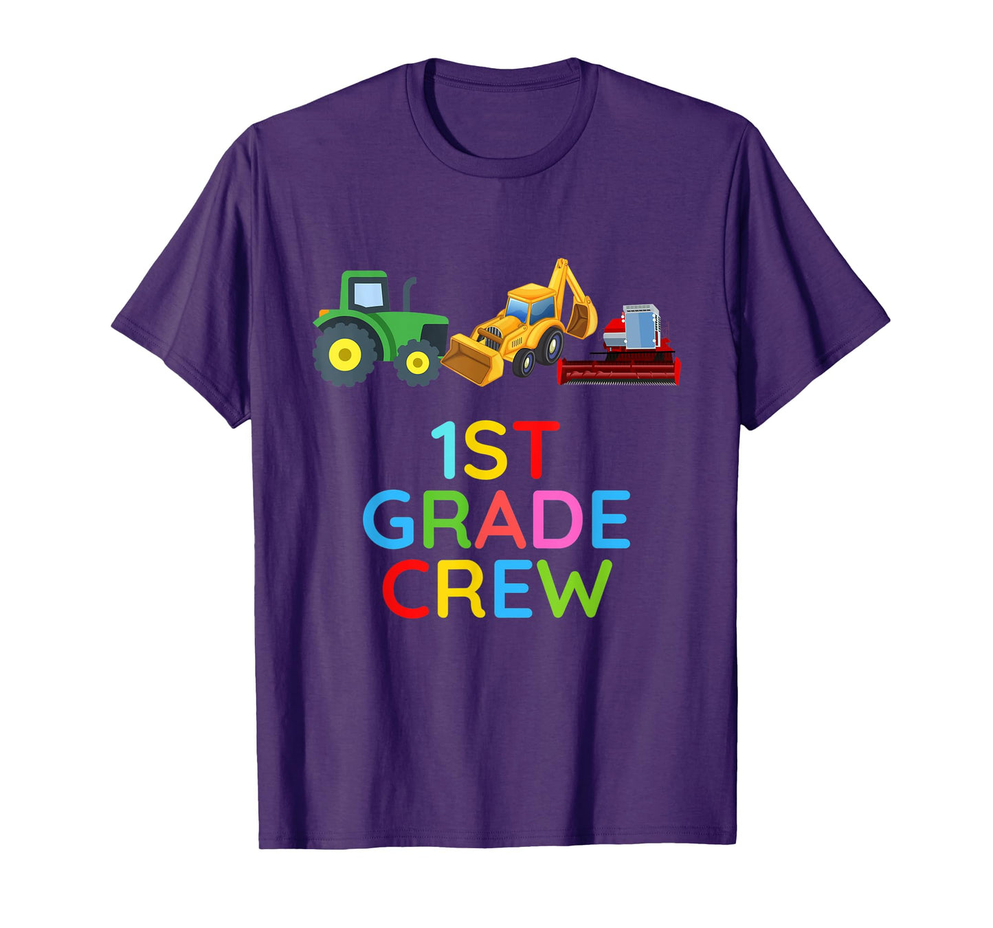 First Grade Crew Tractors 1st Grade Farm Fan First Day T-Shirt