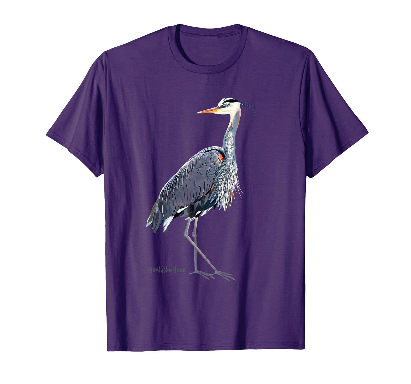 Heron Art Birder Shirt Wildlife Bird Watching T-Shirt