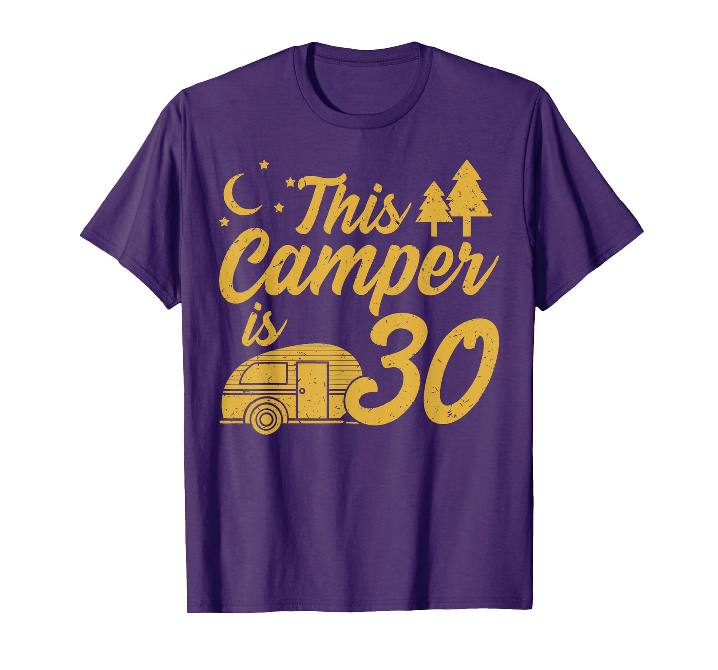Camping 30th Birthday Camper Party Hiker Camp Outdoor Tent T-Shirt