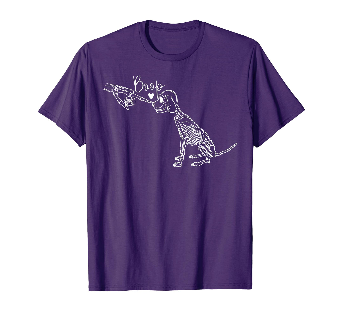 Skeleton Hand Dog Lovers Halloween Spooky Men Women Kids T-Shirt
