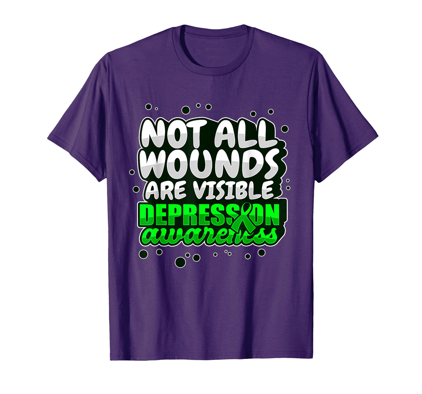 Depression Awareness Shirt Mental Health Support Wounds Wear T-Shirt