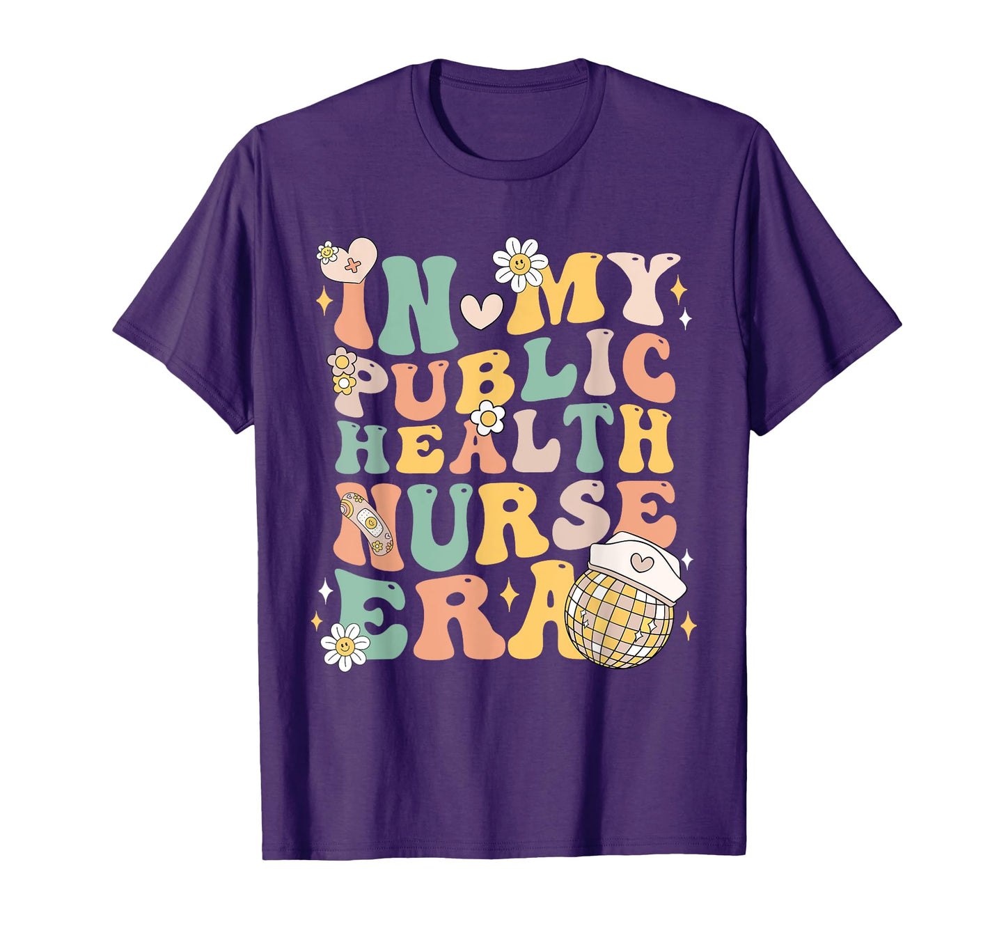 In My Public Health Nurse Era Groovy Public Health Nursing T-Shirt