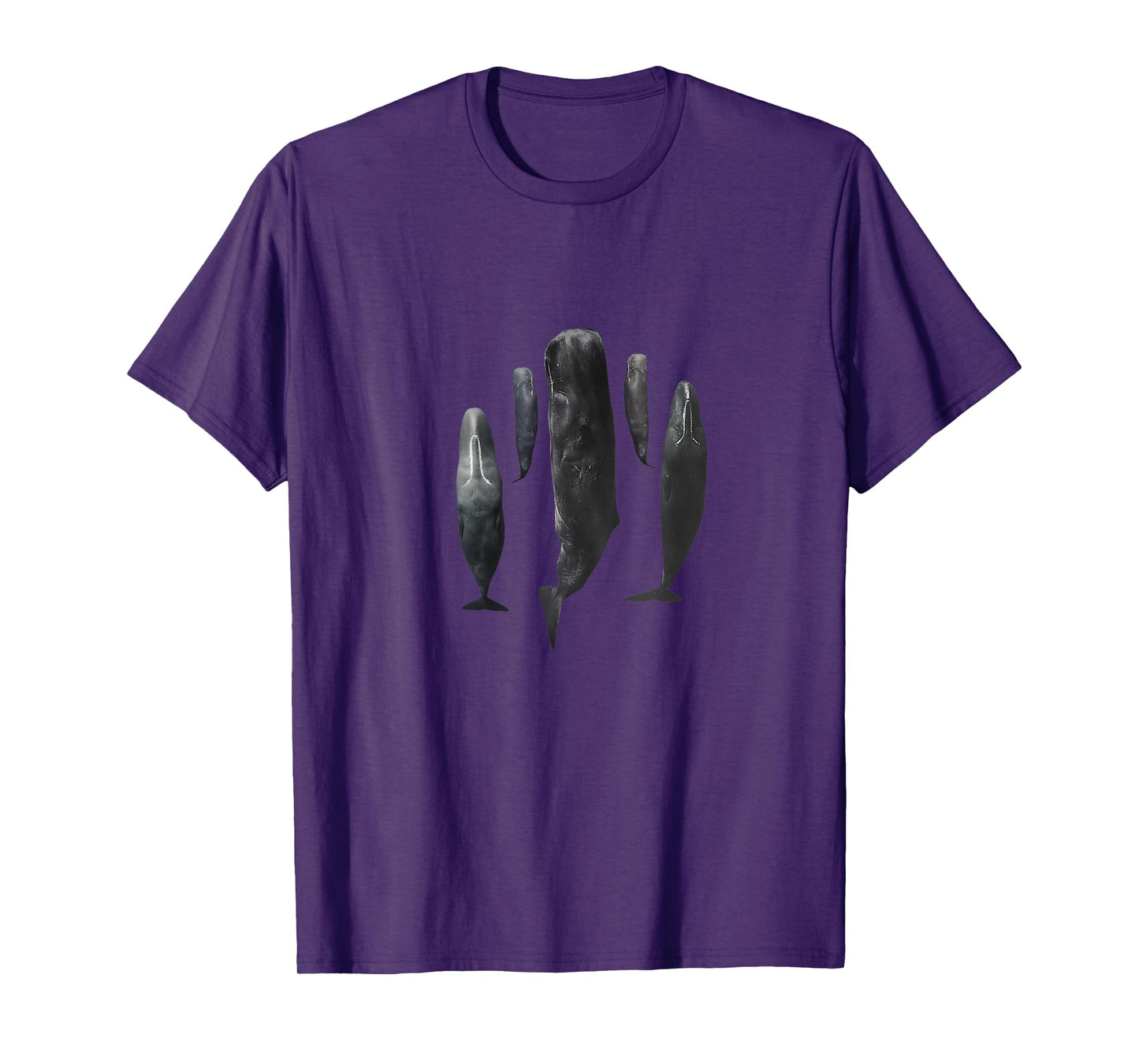 Sleeping Sperm Whales Whale School Sea Creatures Ocean Nature T-Shirt