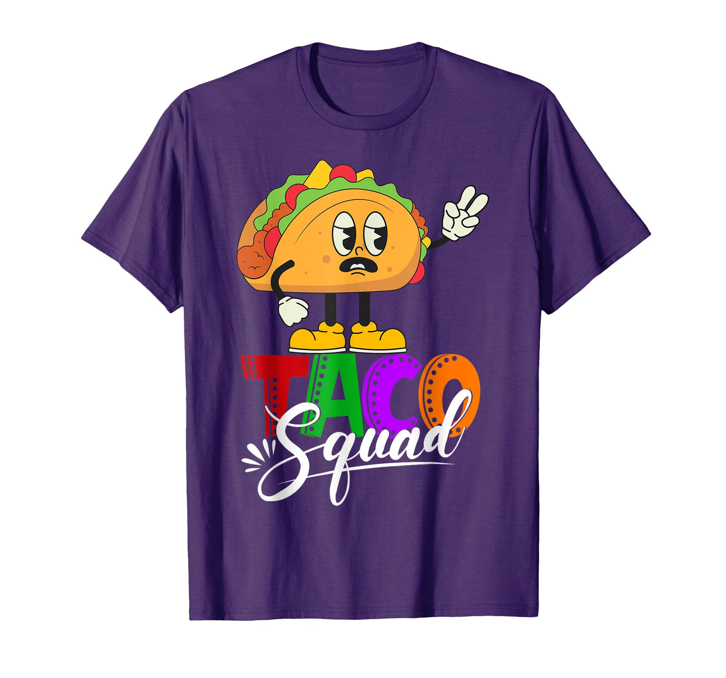 Taco Squad Cinco De Mayo Funny Cute Mexican Food Lover Group T-Shirt