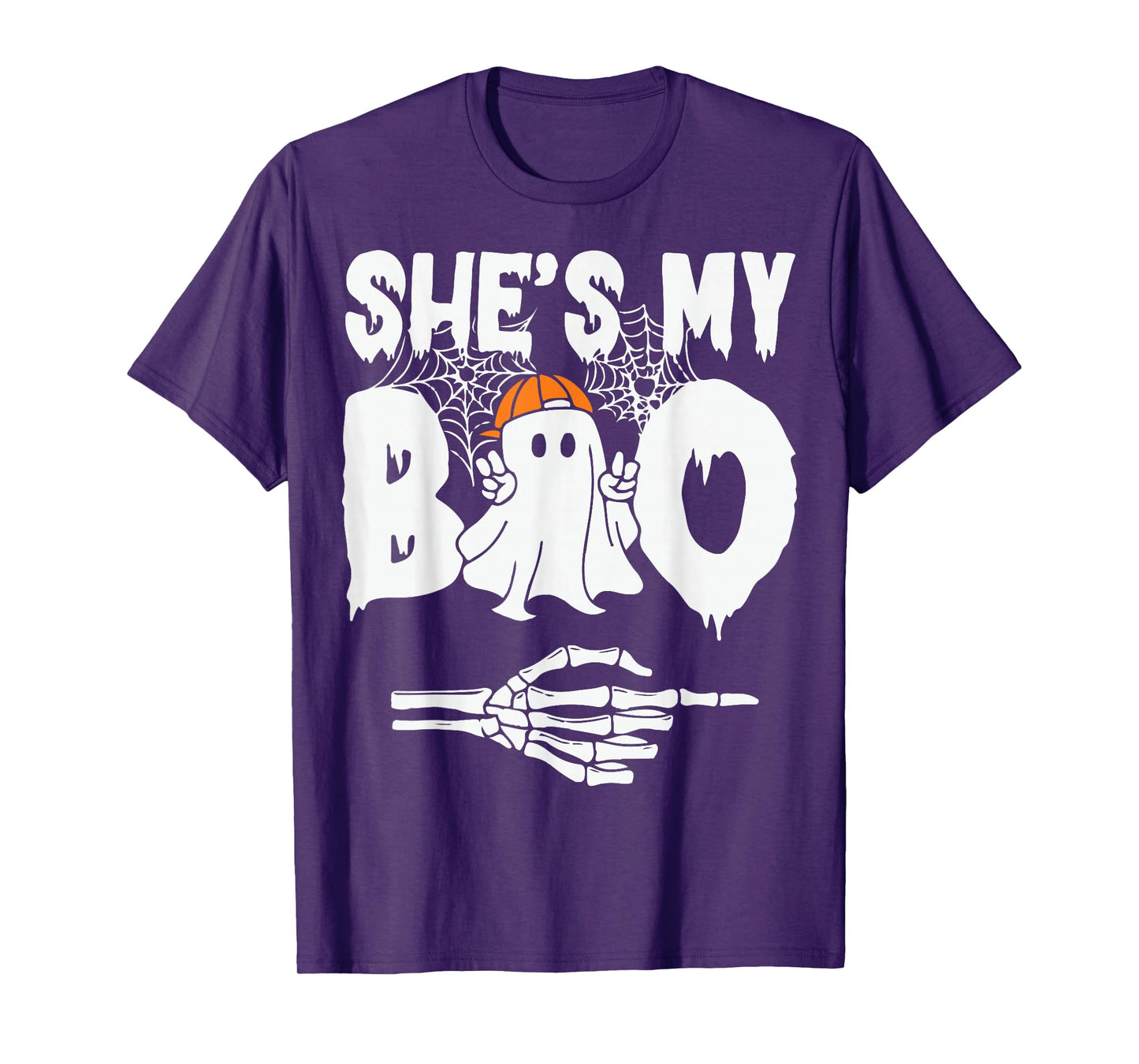 She's My Boo Funny Matching Couples Halloween Ghost Costume T-Shirt