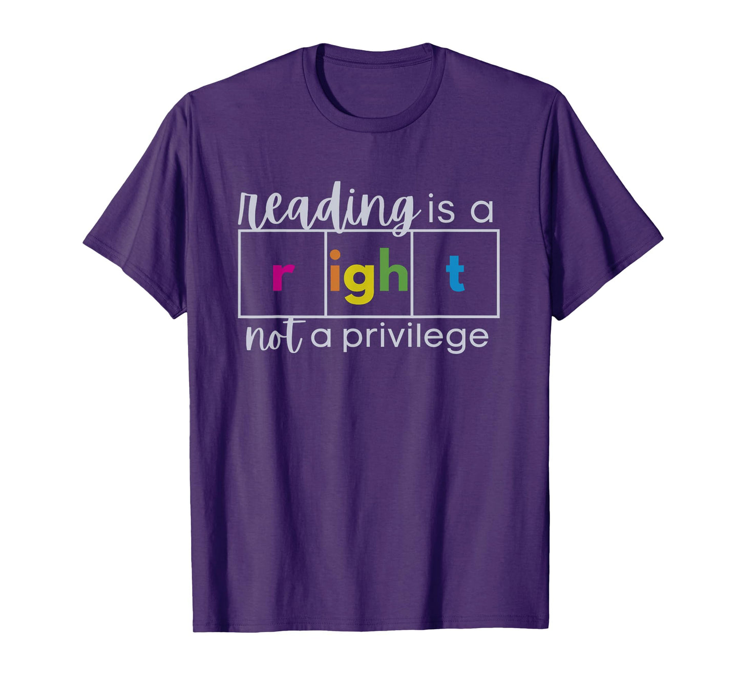 Reading is a Right Not a Privilege Reading Specialist T-Shirt