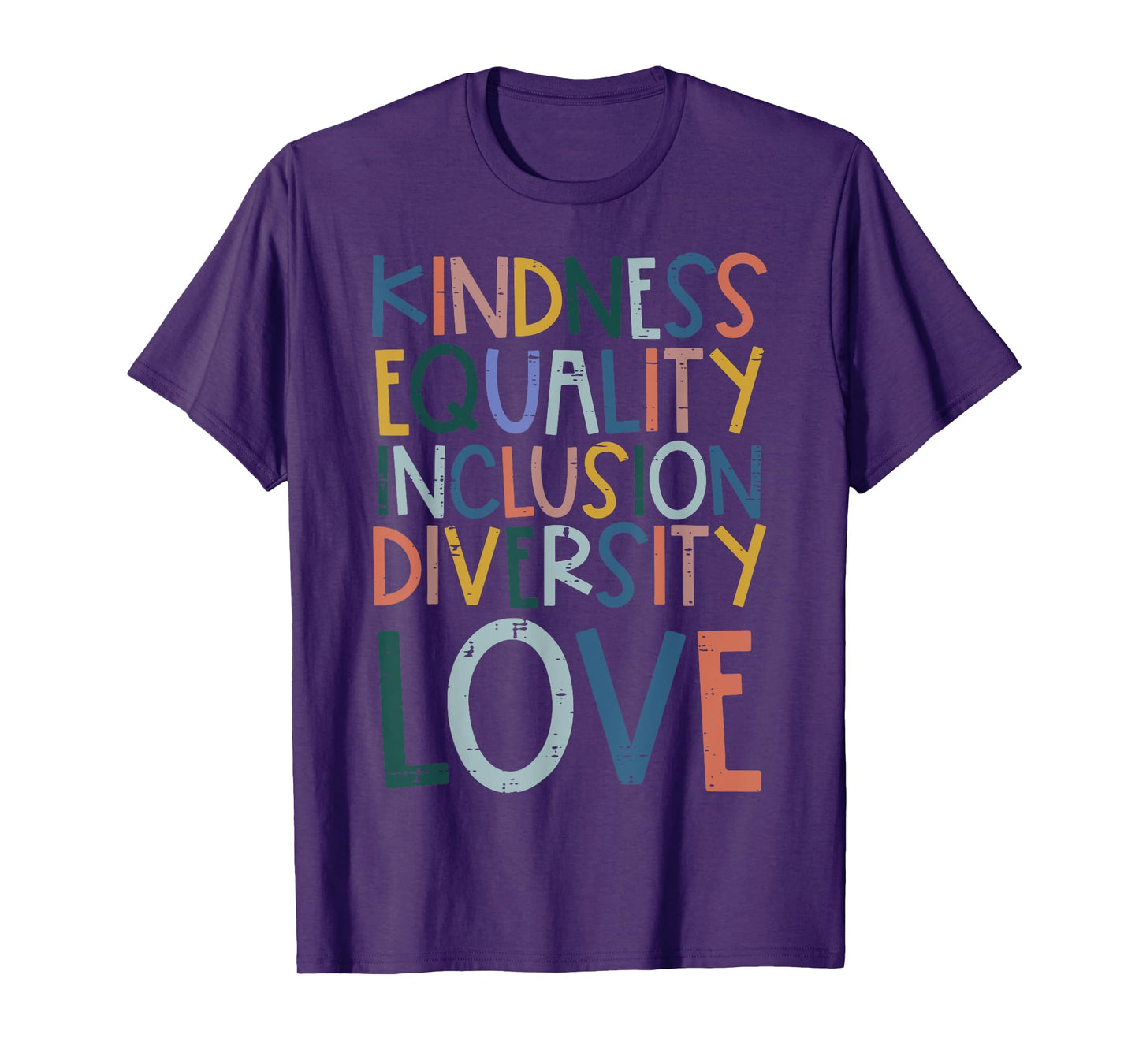Teacher Kindness Equality Inclusion Love Sped Women Men T-Shirt