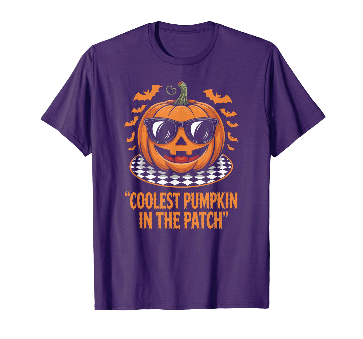 Coolest Pumpkin in The Patch Halloween Boys Girls Kids T-Shirt