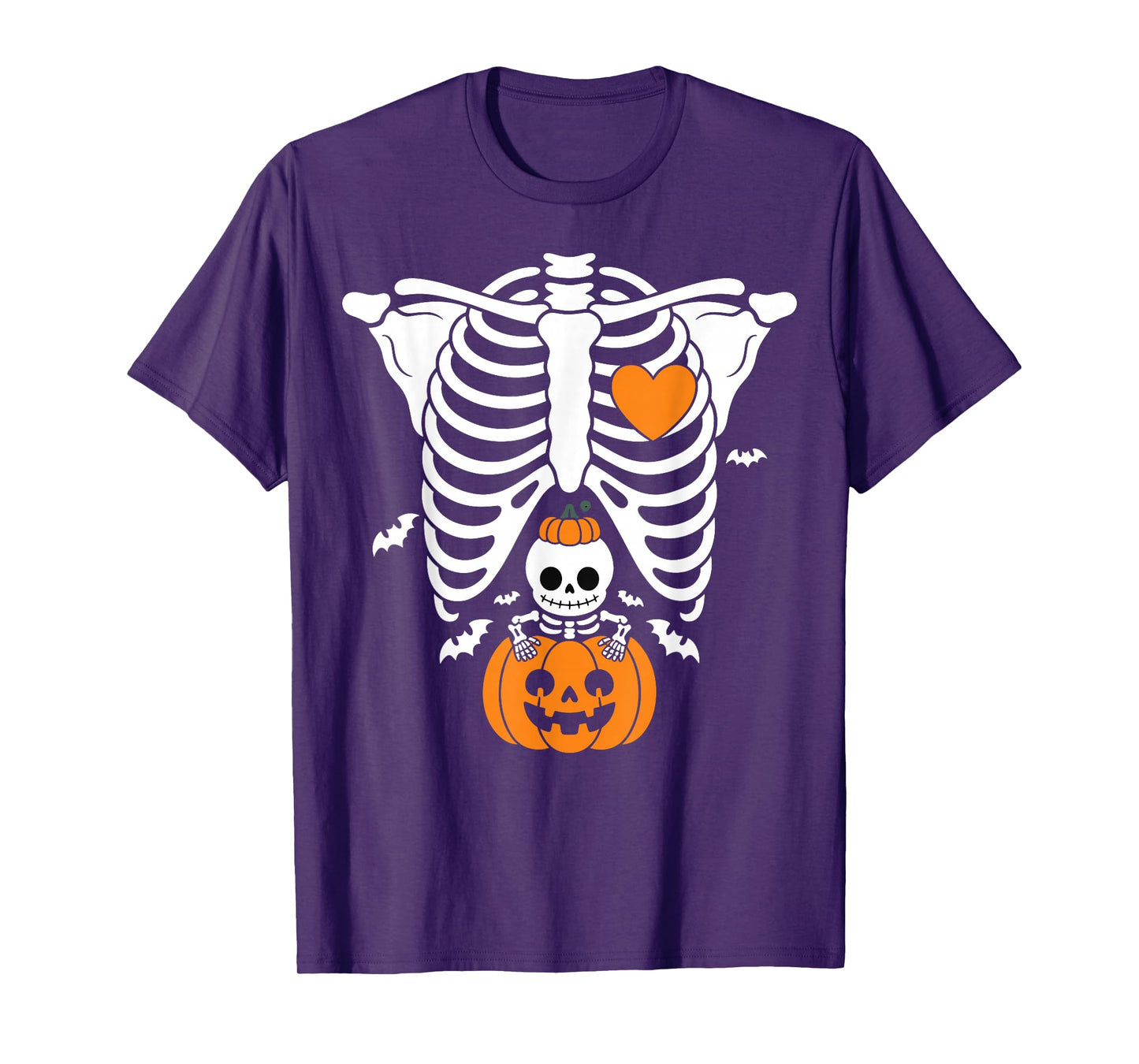 Funny Skeleton Mom Pregnancy Halloween Announcement Tee T-Shirt