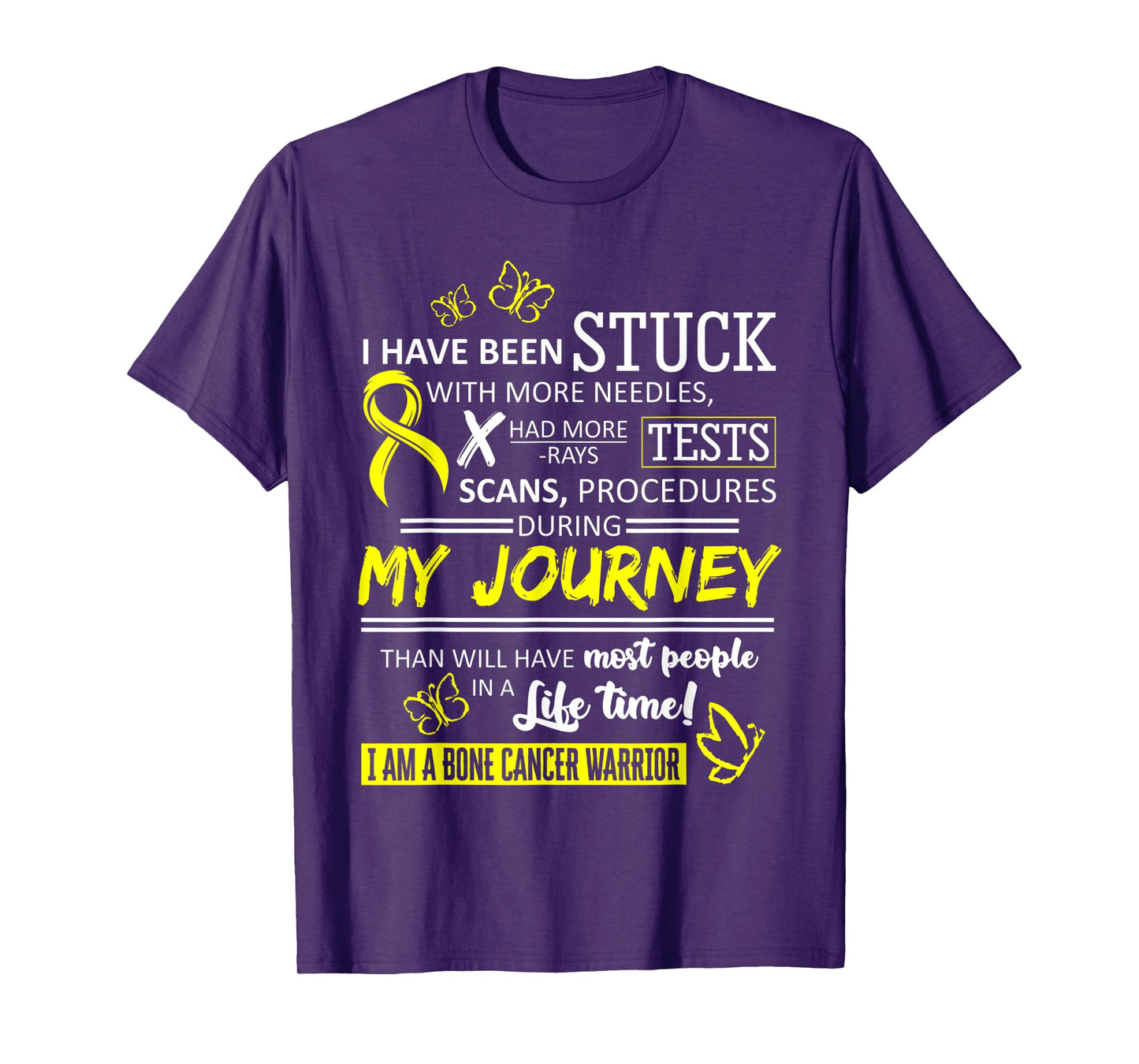 My Journey I Am A Bone Cancer Warrior T-Shirt T-Shirt