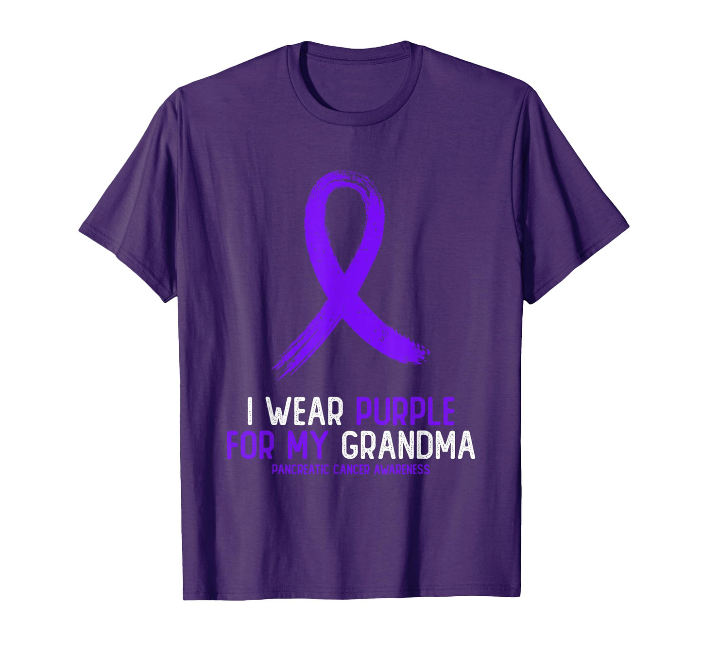 I Wear Purple For My Grandma Pancreatic Cancer Awareness T-Shirt