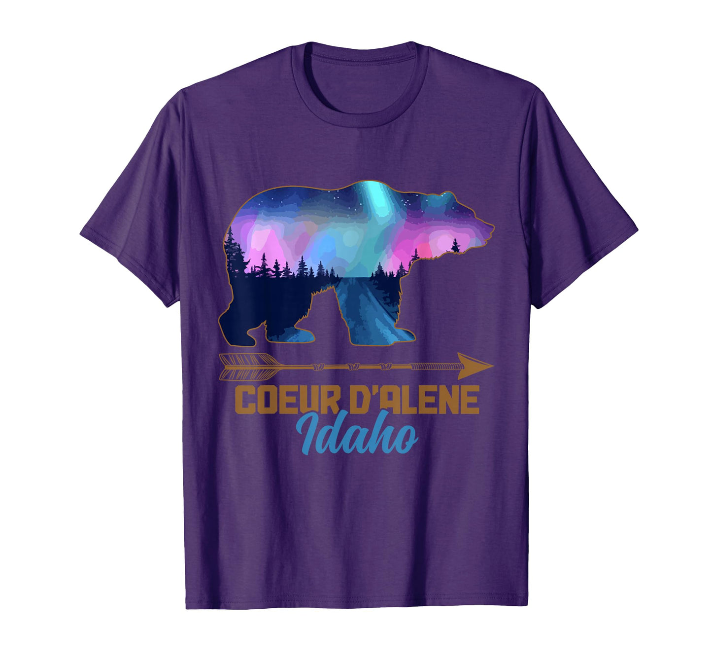 Coeur D'Alene Idaho Bear Pride Vintage Souvenir T-Shirt