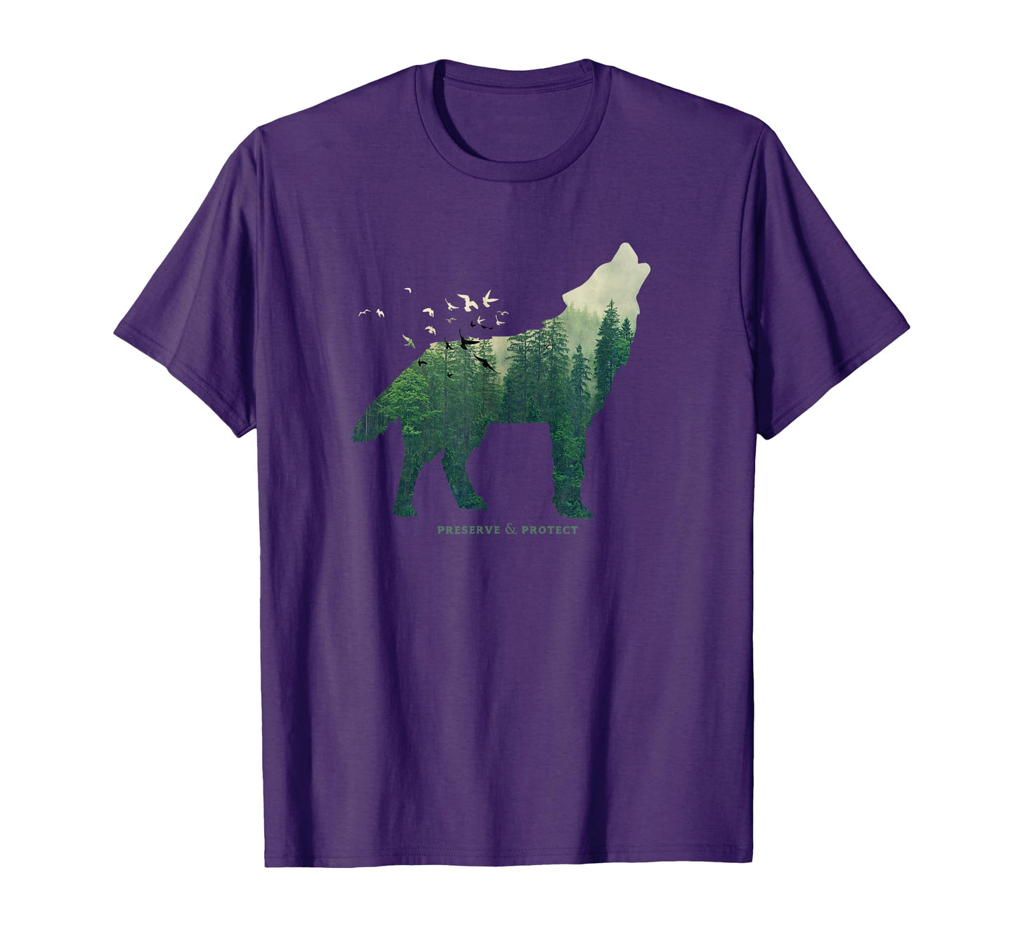 Vintage National Park Wolf Preserve & Protect Nature T-Shirt