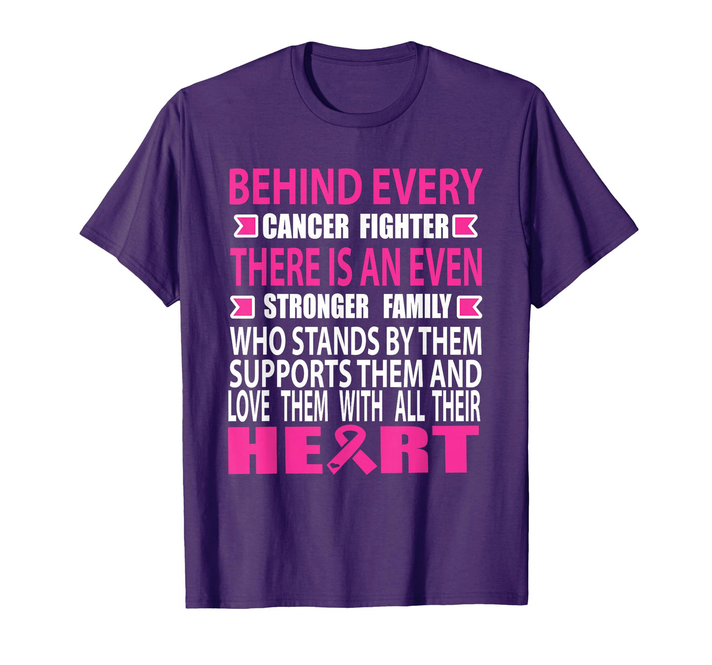 Fighter and strong family Breast cancer awareness cancer T-Shirt