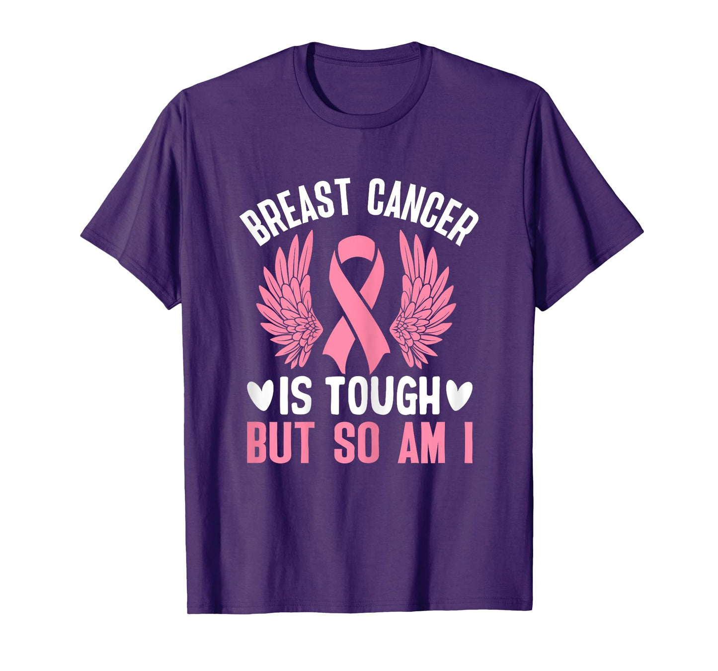Womens Pink Ribbon Breast Cancer Awareness Breast Cancer Survivor T-Shirt