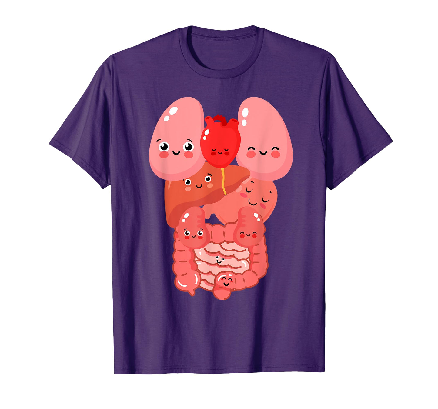 Internal Organs Funny Human Anatomy Smiling T-Shirt
