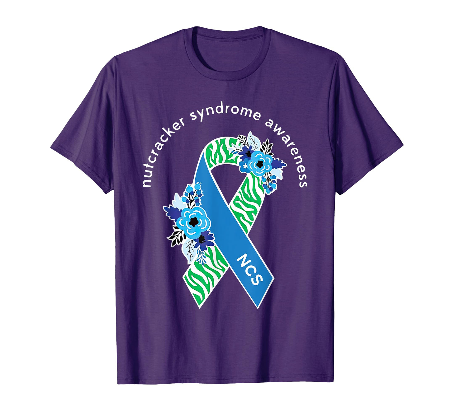 Nutcracker Syndrome Awareness Surgery Ribbon Flower Support T-Shirt
