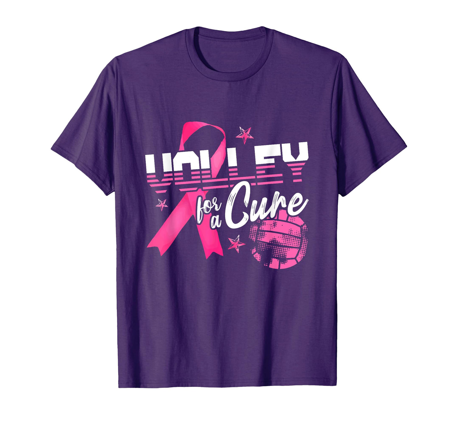 Volley For A Cure Volleyball Breast Cancer Awareness T-Shirt