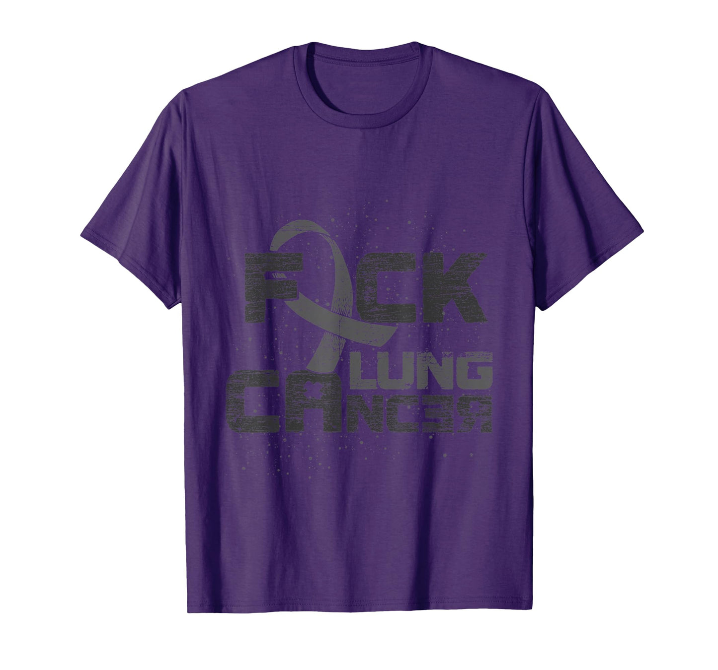 White Ribbon Lung Cancer Awareness Fuck Lung Cancer T-Shirt