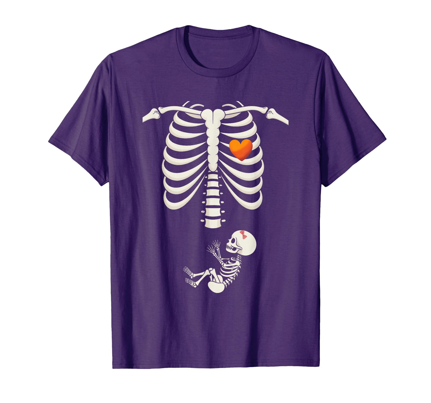 Baby Shower Skeleton Halloween Pregnancy Annoucement Girls T-Shirt