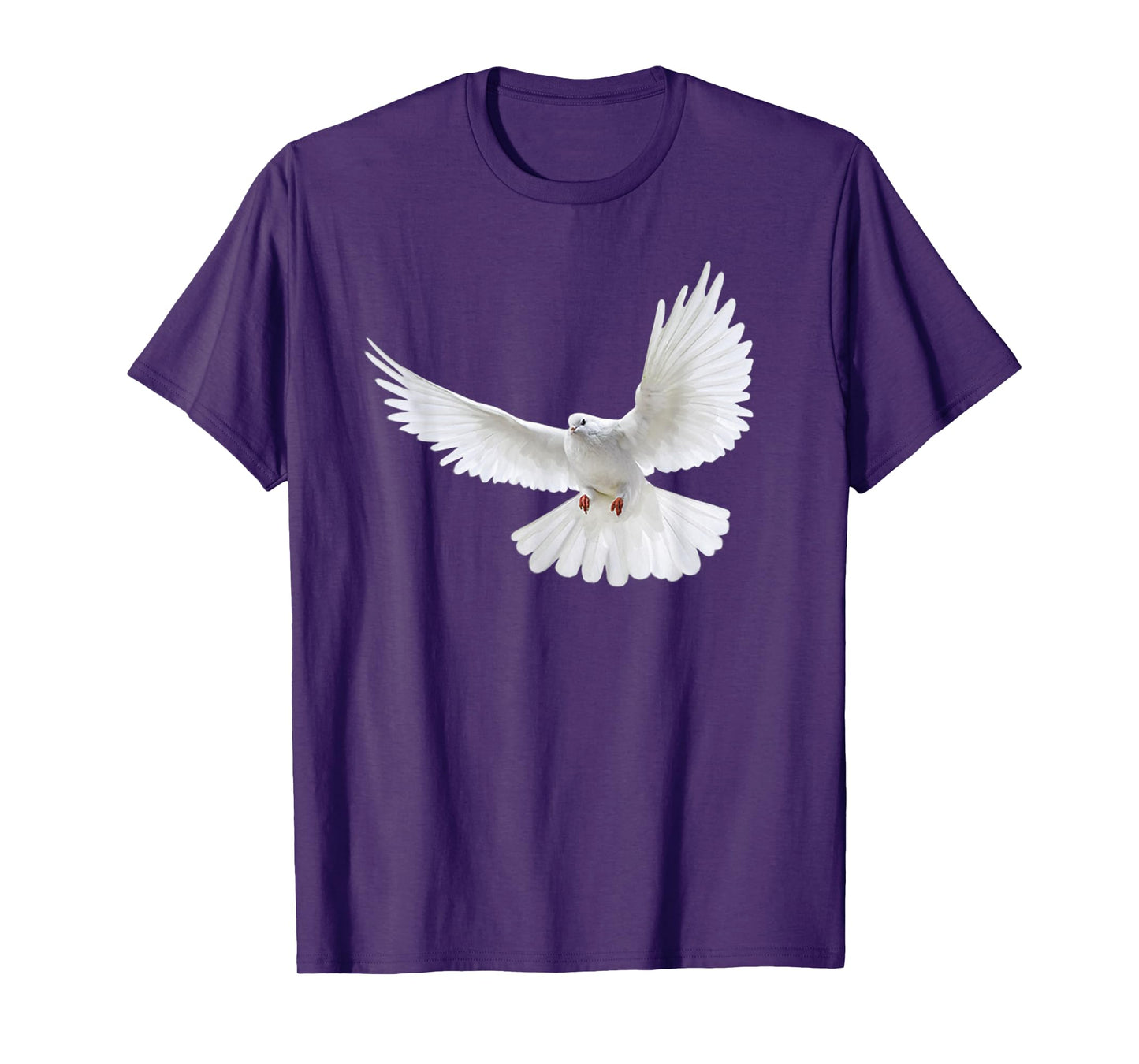 Beautiful Flying Peaceful White Dove Photo Silhouette T-Shirt