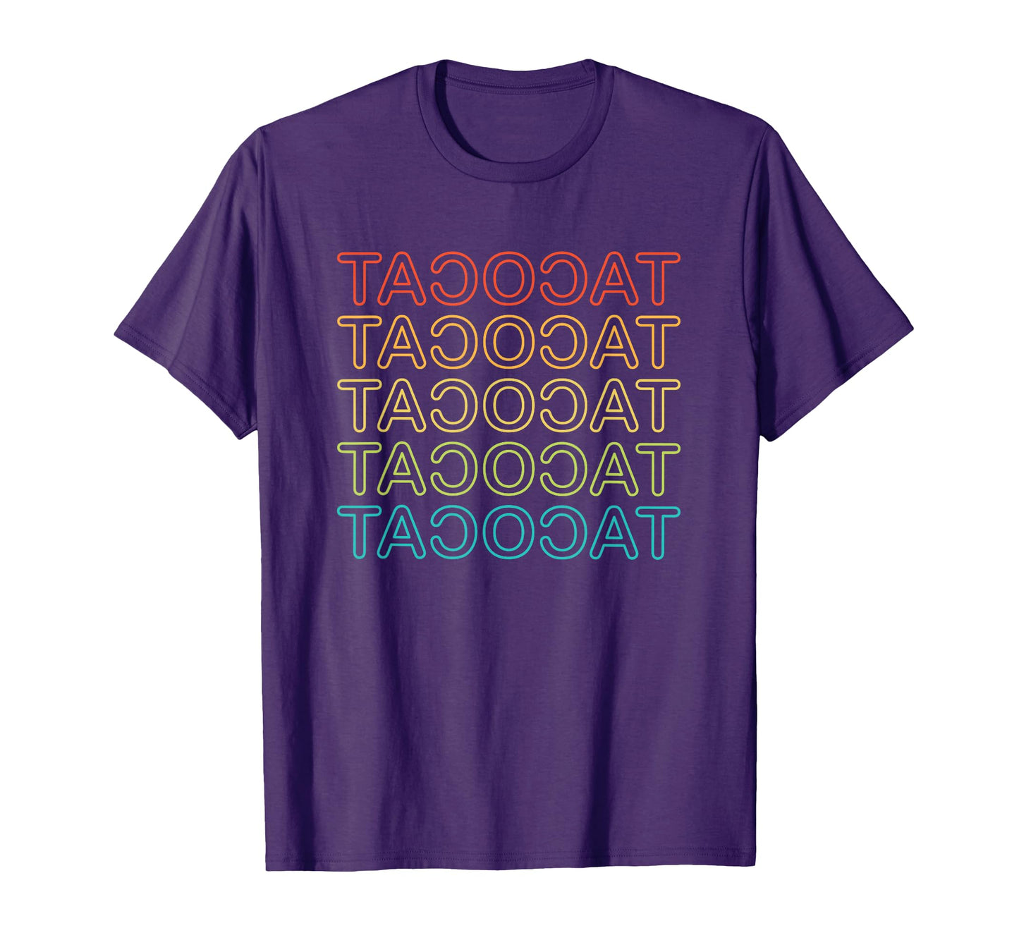 Tacocat Spelled Backwards Shirt Vintage Taco Cat Kids Men T-Shirt