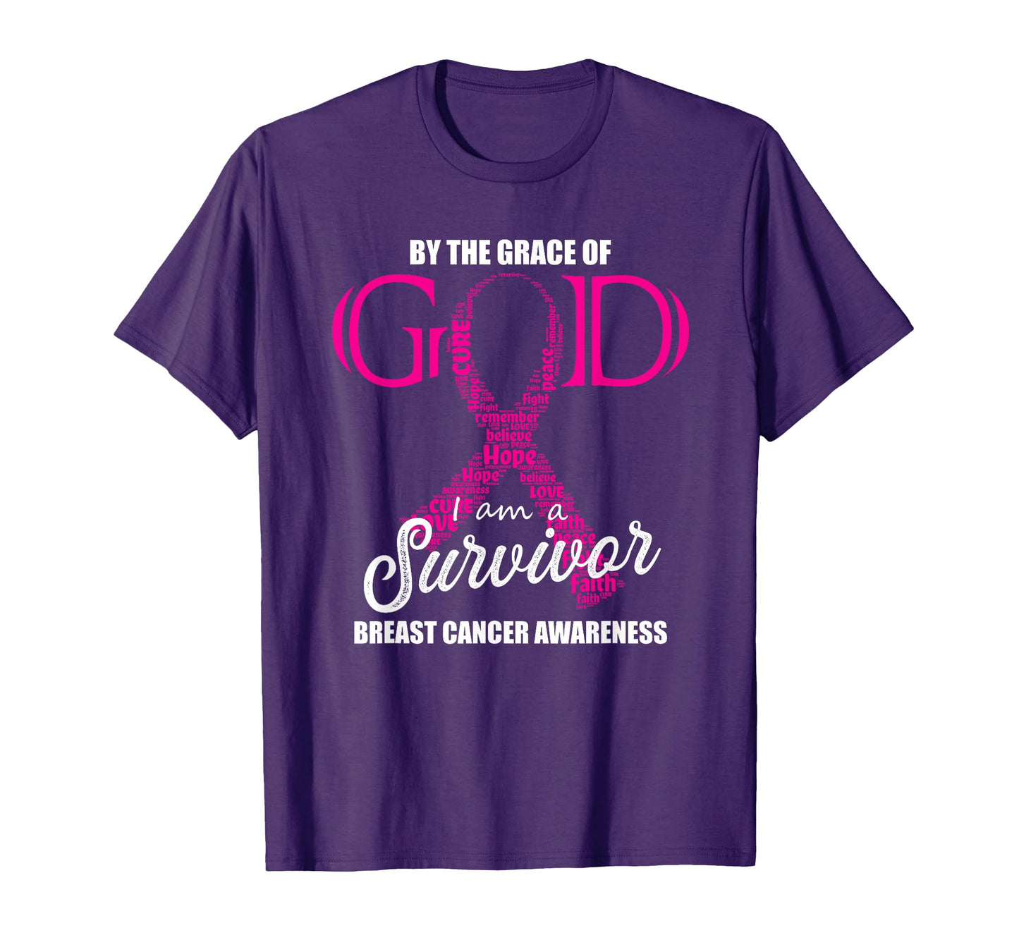 By The Grace Of God I am a Breast Cancer Survivor T-Shirt