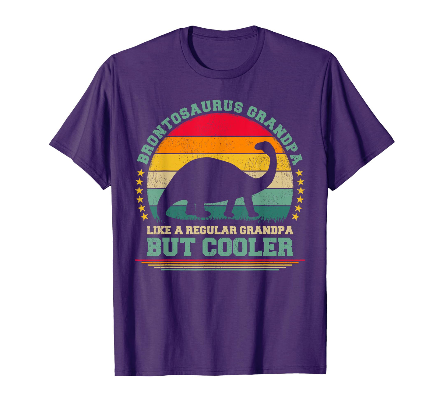 Brontosaurus Grandpa Like A Regular Grandpa Father's Day T-Shirt