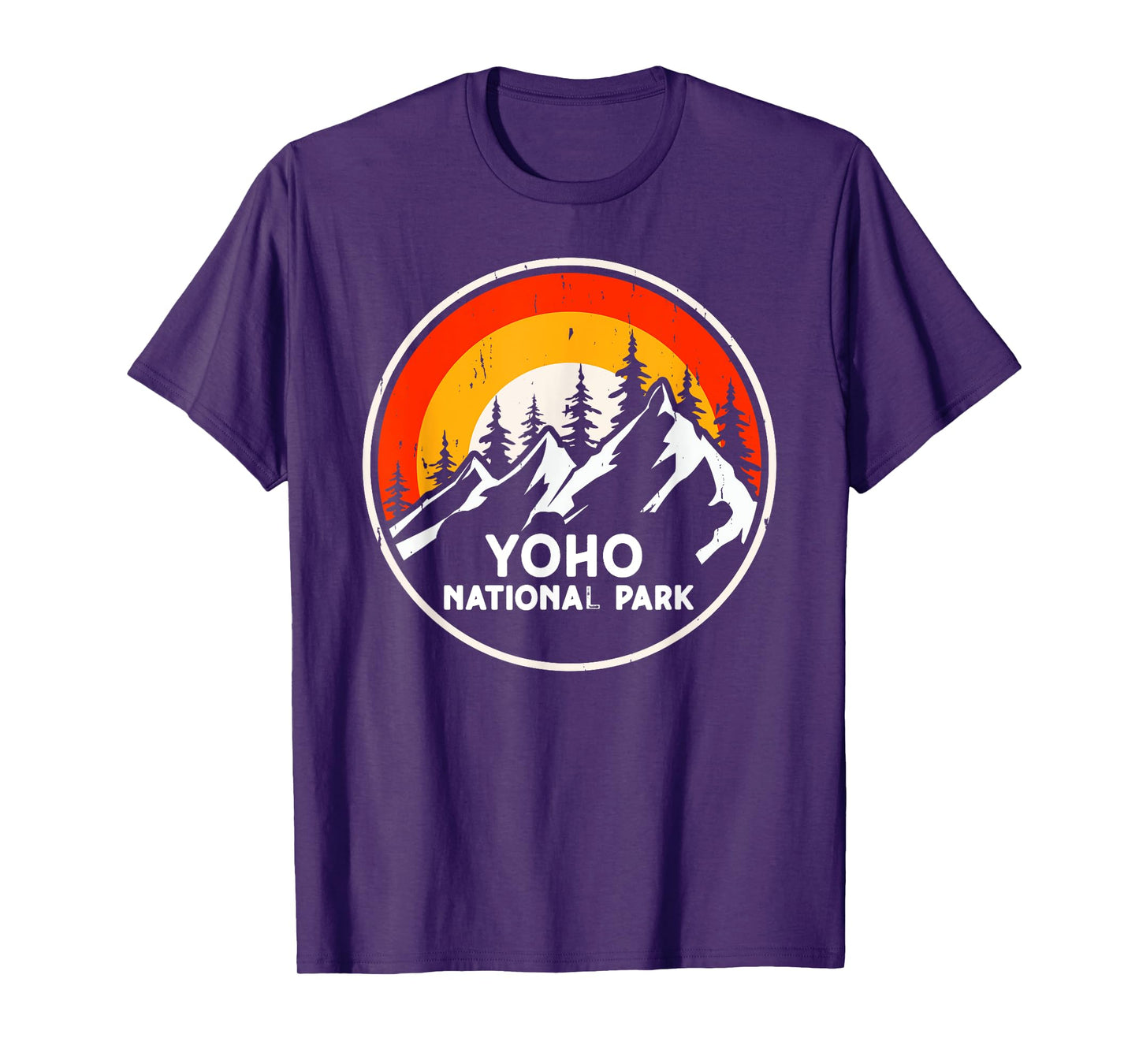 Yoho National Park Canada Mountain Trees Camping Hiking T-Shirt