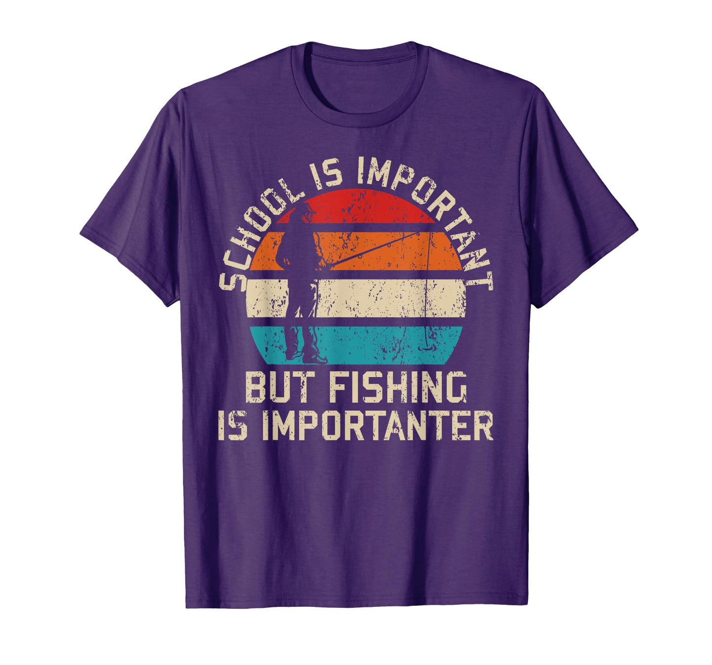 School Is Important But Fishing Is Importanter Youth Kids T-Shirt