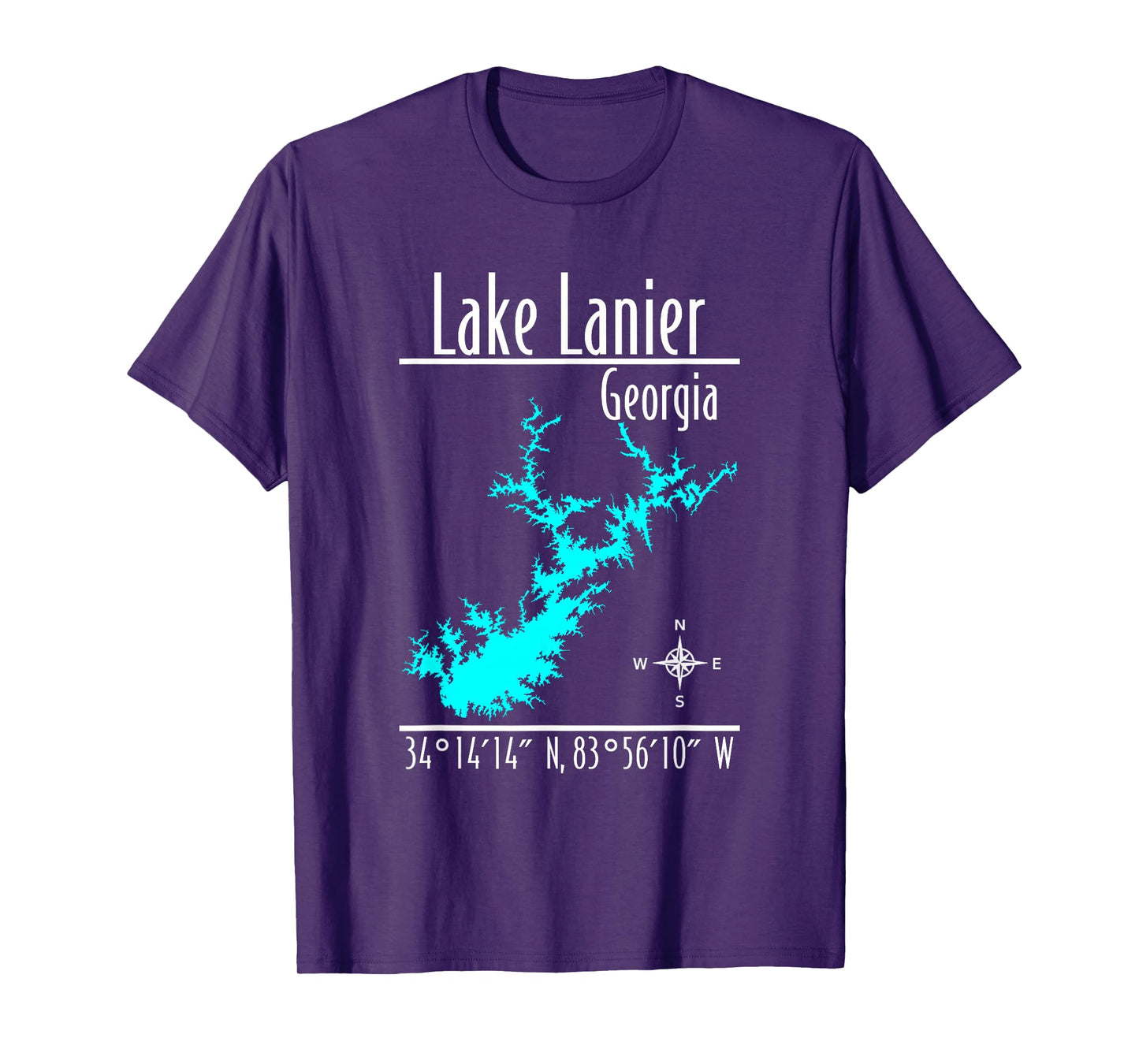Modern Lake Lanier, Georgia T-Shirt