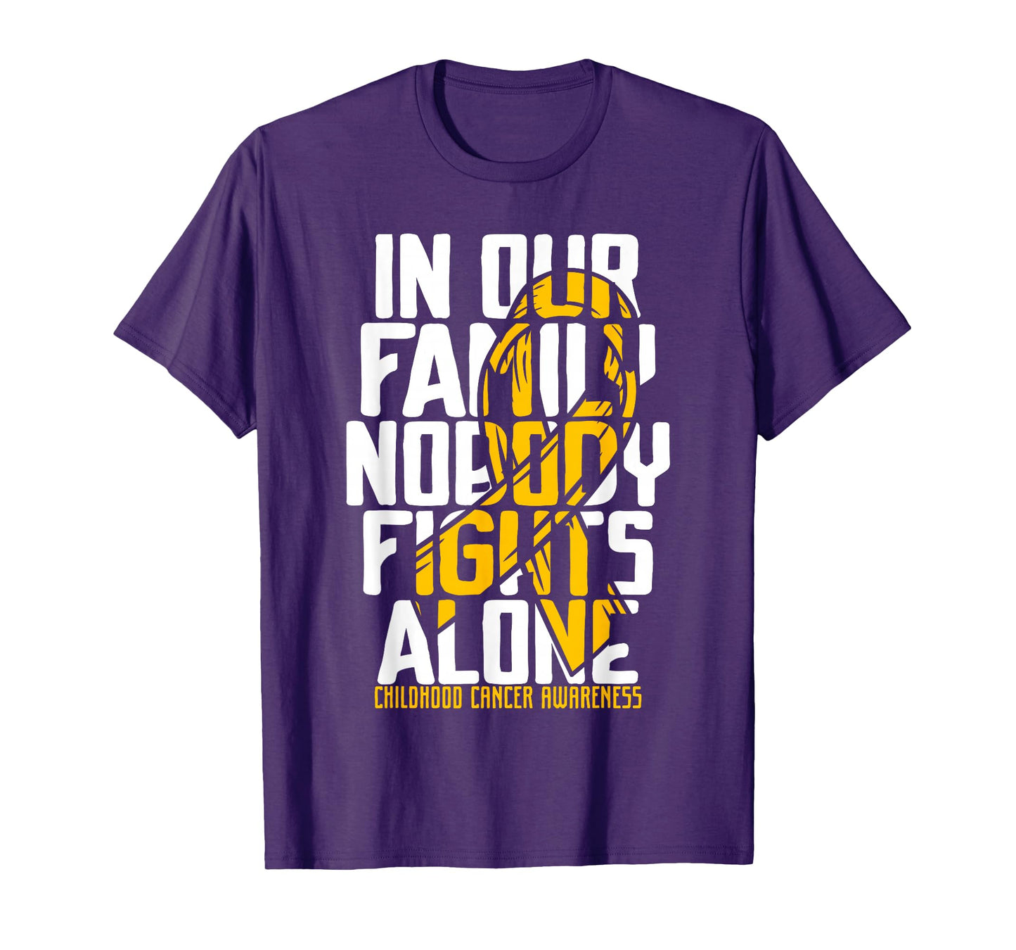 Childhood Cancer Support Family Childhood Cancer Awareness T-Shirt