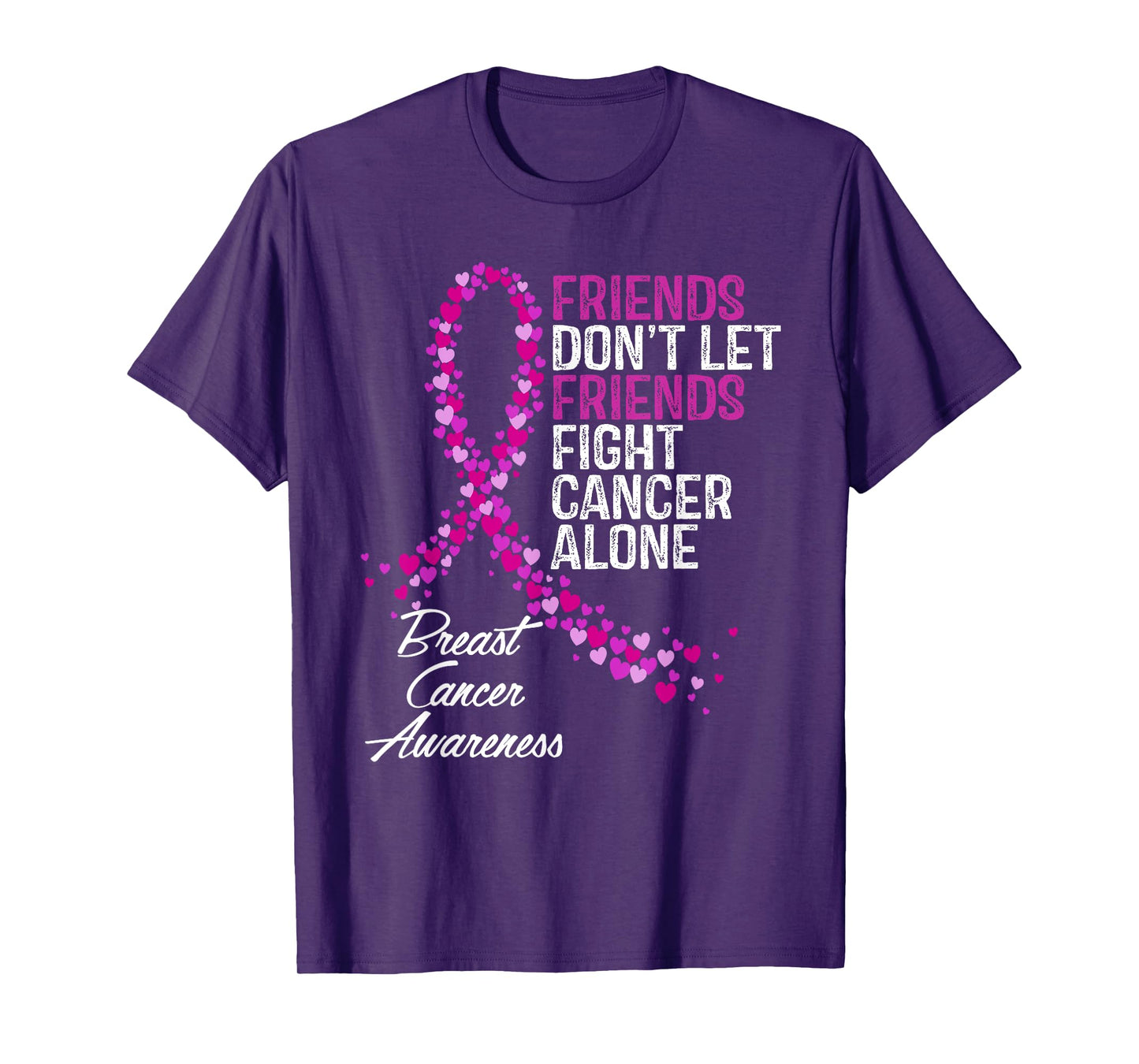 Breast Cancer Awareness Friends Fighter Support T-Shirt
