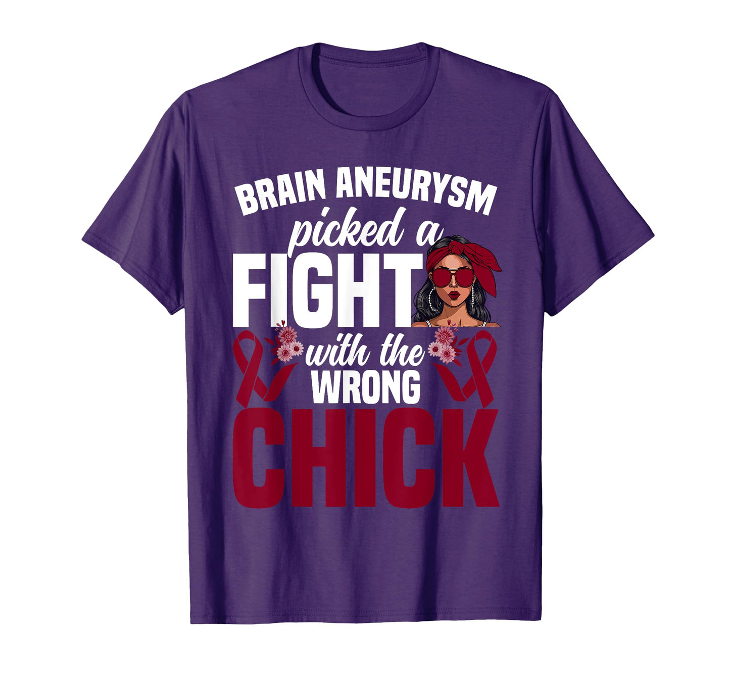 Brain Aneurysm Awareness Women Girls Survivor Brain Aneurysm T-Shirt