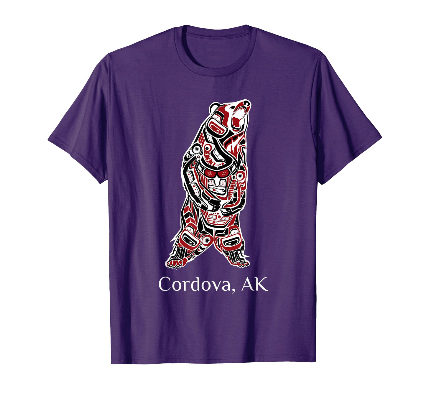 Cordova, Alaska Native American Indian Grizzly Brown Bear T-Shirt