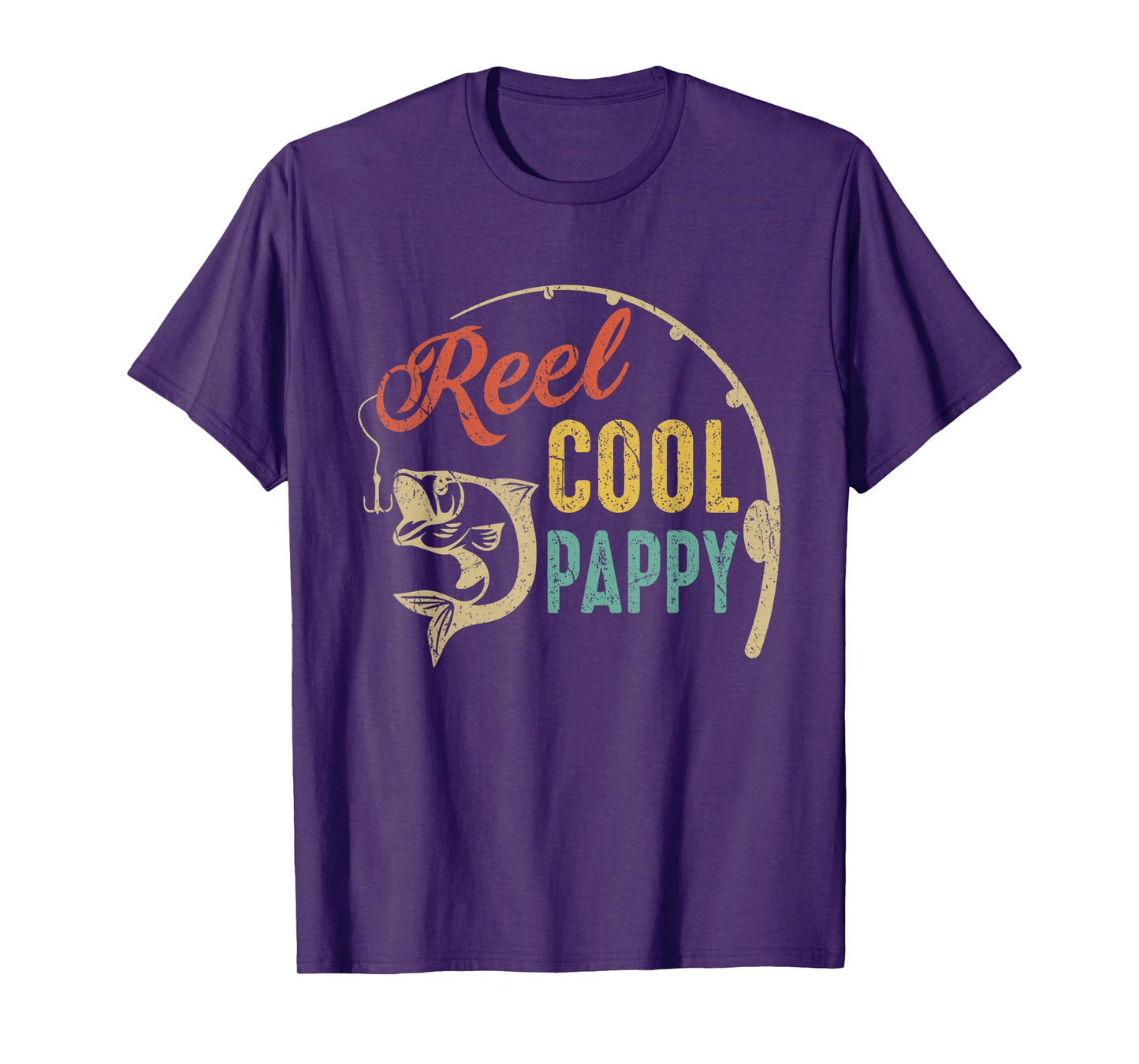 Fathers Day Shirt Vintage Fishing Reel Cool Pappy T-Shirt