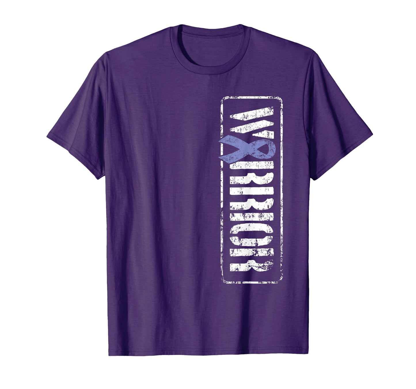 Esophageal Cancer Warrior - Military-Style Awareness Ribbon T-Shirt