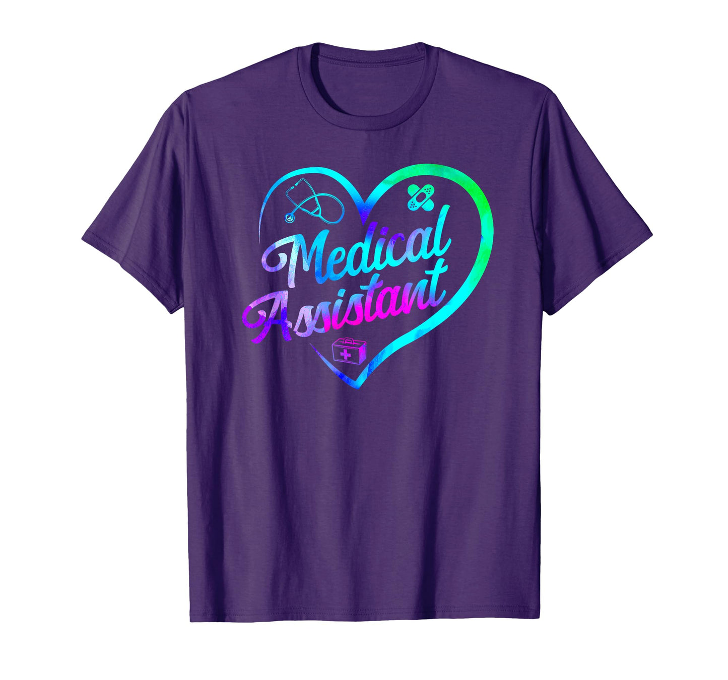 Certified Medical Assistant Watercolor Heart CMA T-Shirt