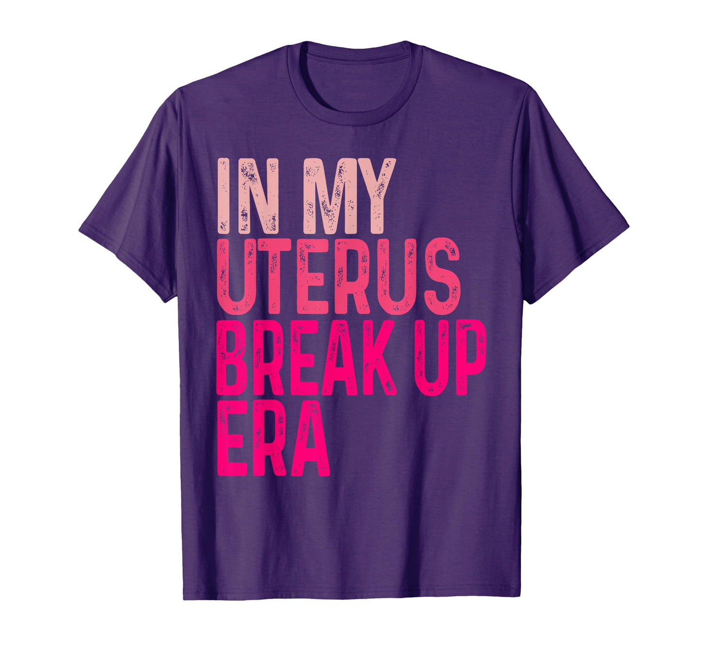 In My Uterus Break Up Era Groovy Hysterectomy Recovery T-Shirt
