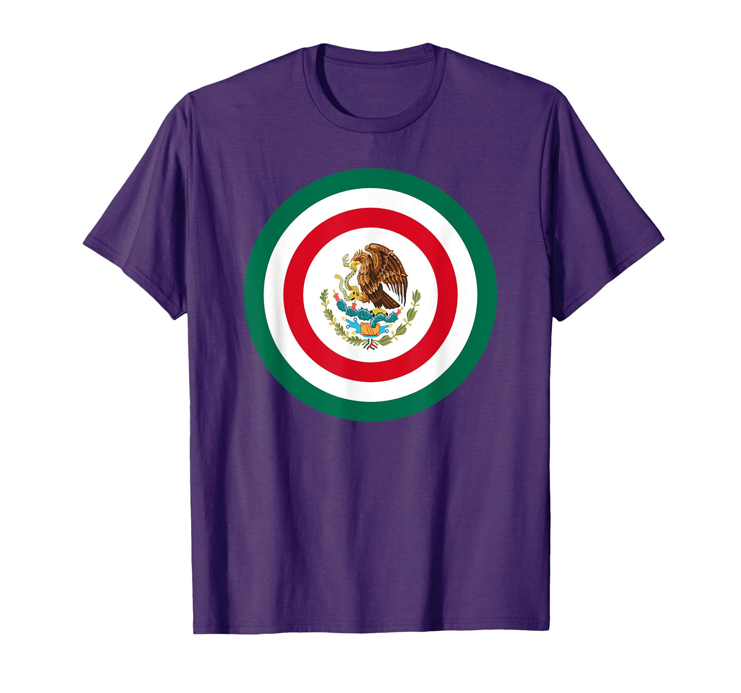 Captain Mexico Shirt Mexican Flag Superhero Shield Tee T-Shirt