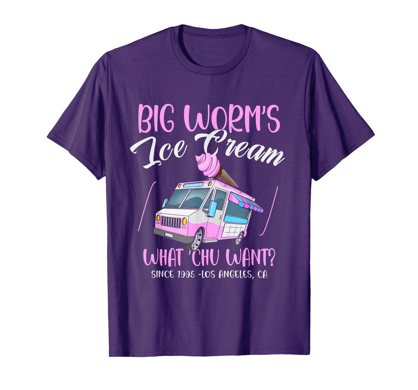 Big Worm's Ice Cream What Chu Want? Hello Summer Sea & Beach T-Shirt