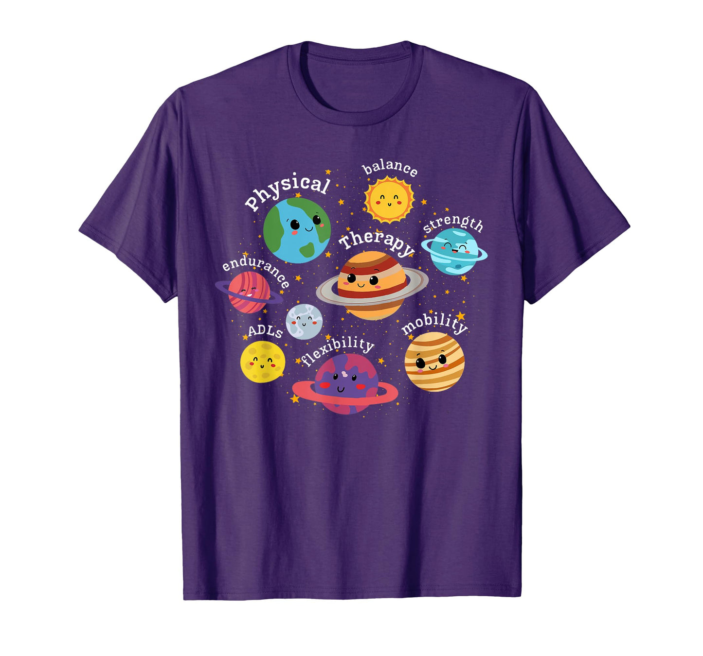 Funny Physical Therapy DPT Space Physical Therapist Rehab T-Shirt