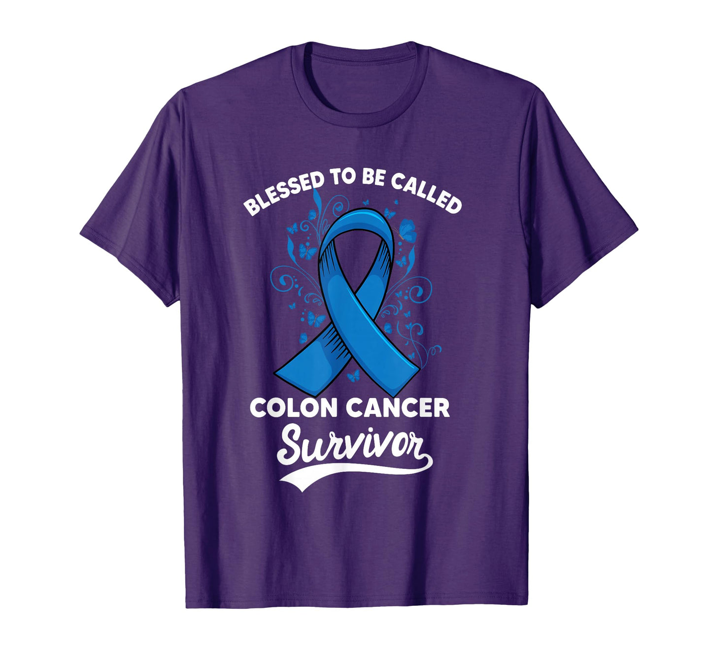 Colon Cancer Blessed survivor of Colorectal Awareness T-Shirt