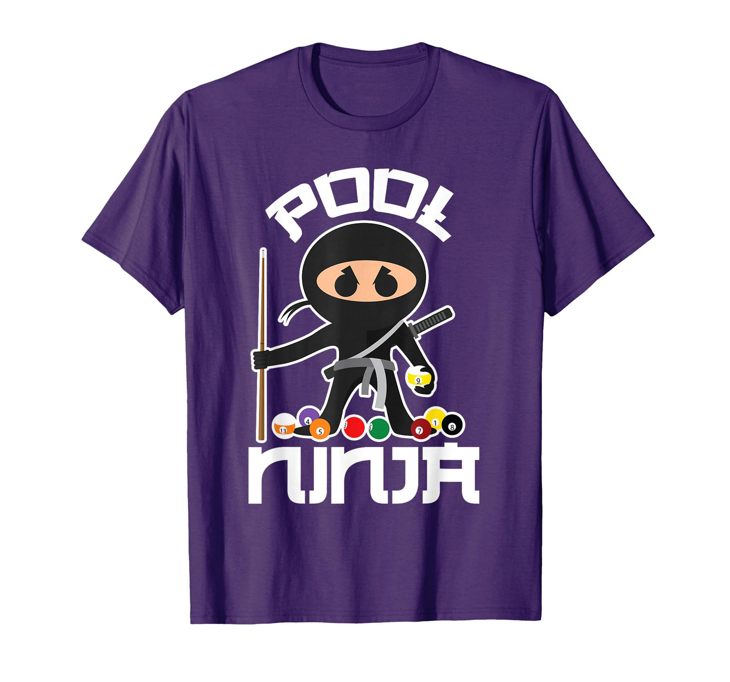 Pool Ninja Shirt | Cute Pocket Billiards Lover T-shirt Gift T-Shirt