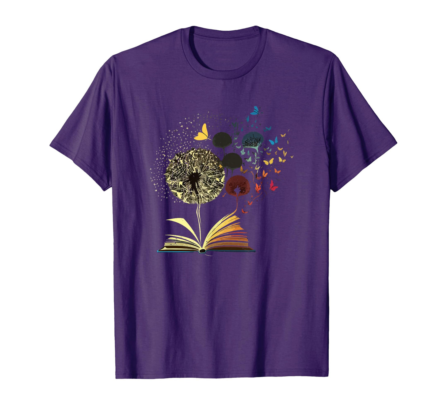 Dandelion Book Funny Bookworm Reading Lovers Nerd Geek Humor T-Shirt