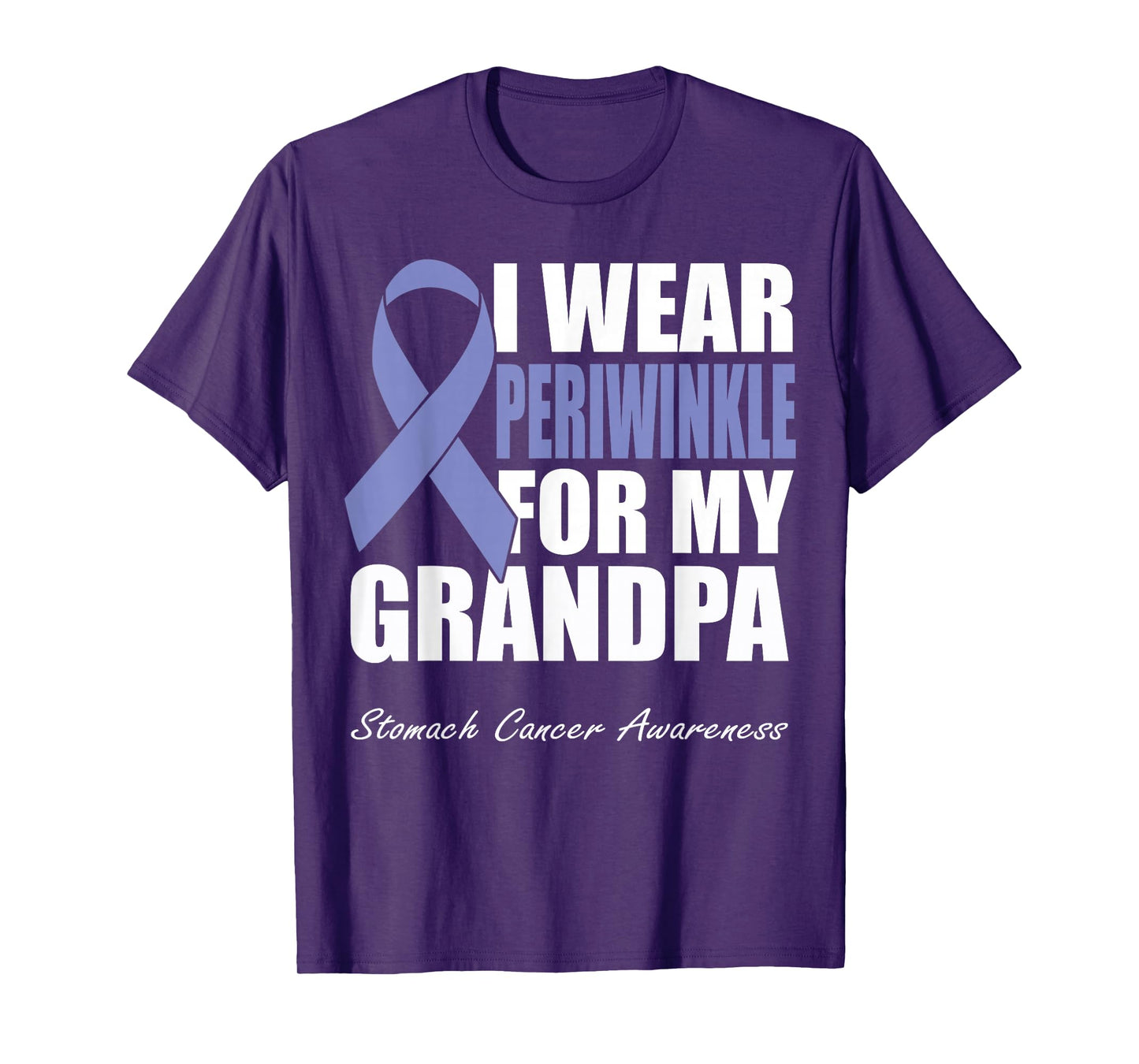 I Wear Periwinkle For My Grandpa Stomach Cancer Awareness T-Shirt