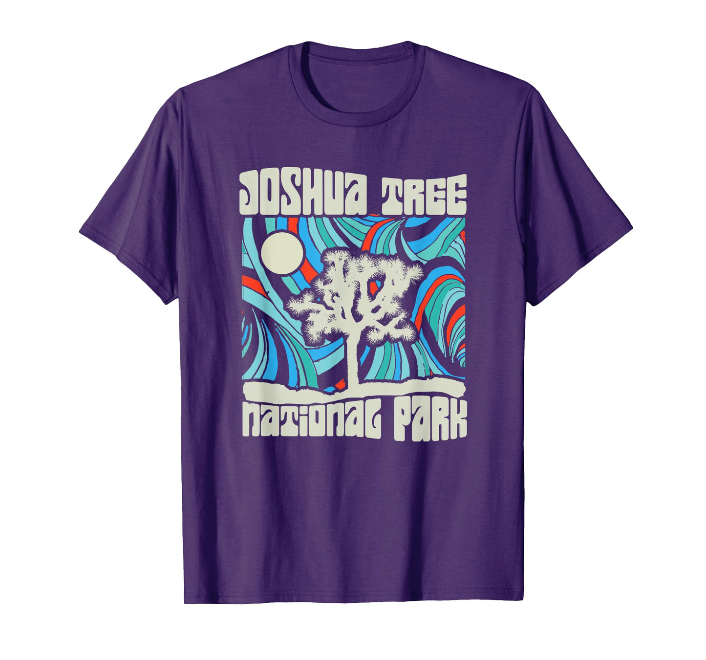 Joshua Tree National Park Retro Psychedelic 60s T-Shirt