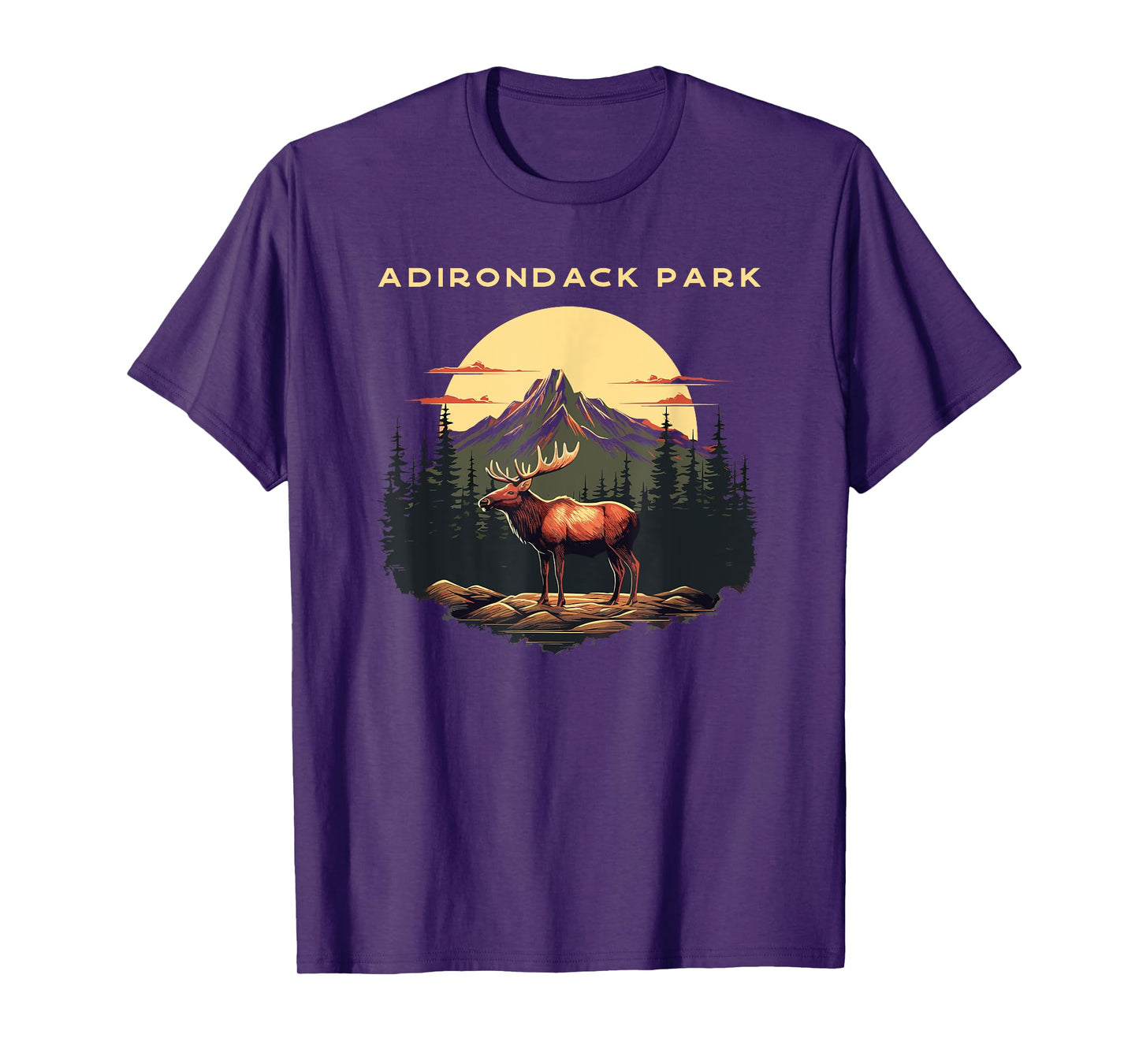 Adirondack Park Moose Vintage T-Shirt